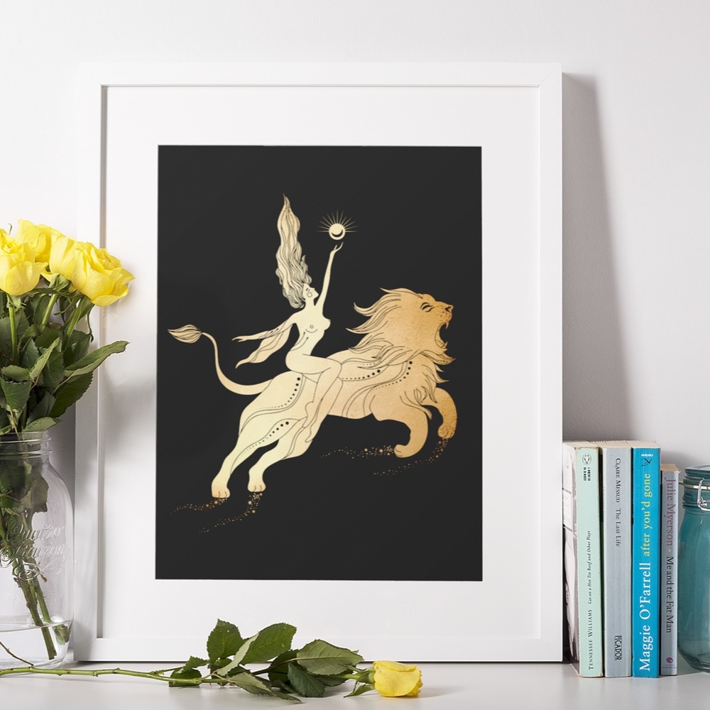 Leo Zodiac Sign Wall Art Print Poster Unframed - Picture 4 of 12